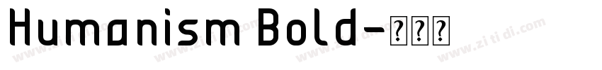 Humanism Bold字体转换